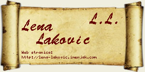 Lena Laković vizit kartica
